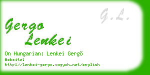 gergo lenkei business card